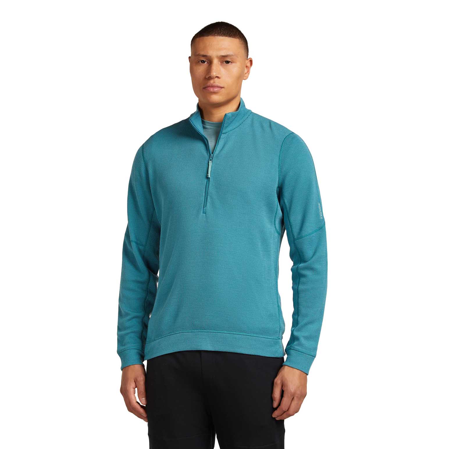 Icebreaker M Merino 260 Waffle Knit Wander LS Half Zip