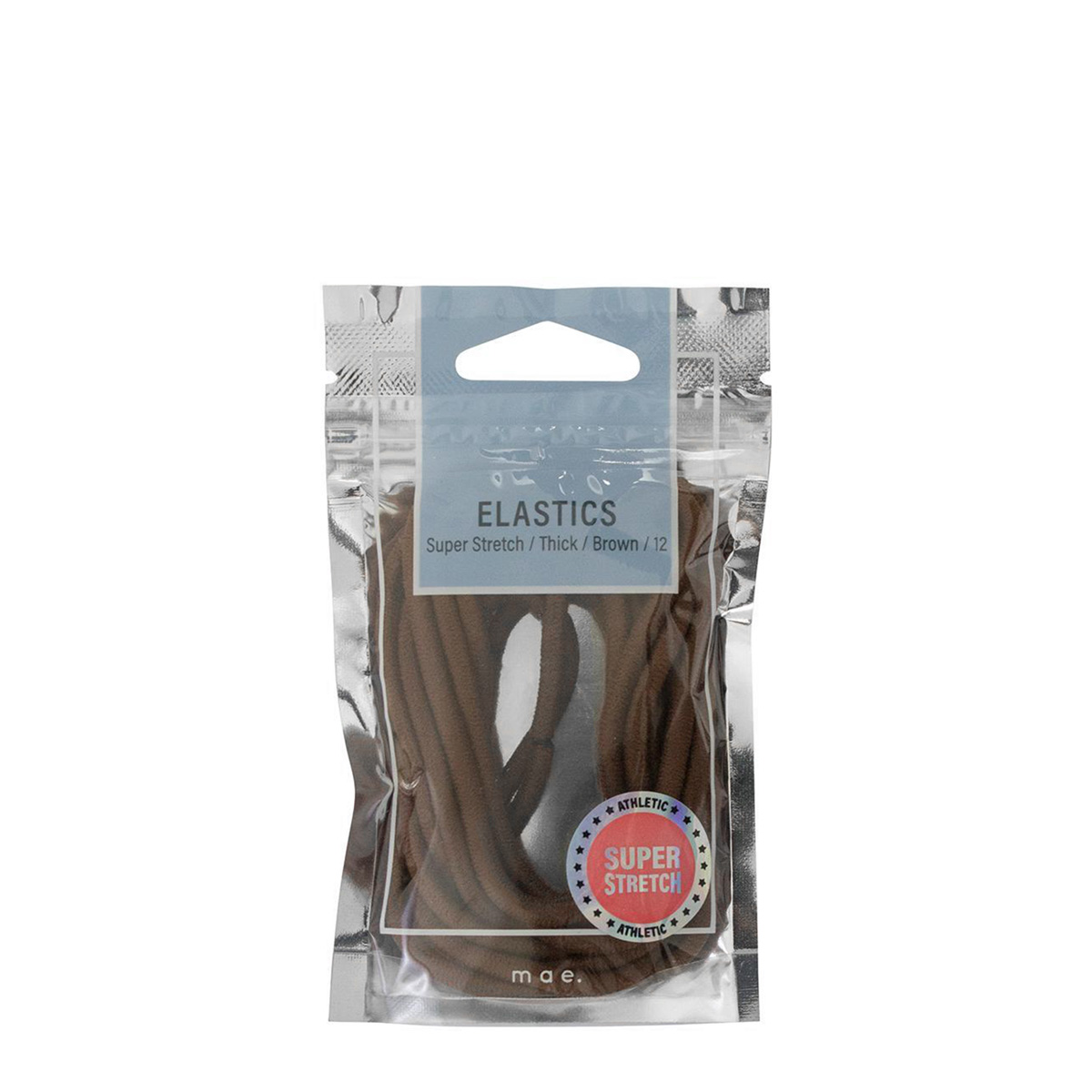 Mae Elastics Thick Super Stretch Brown (12)