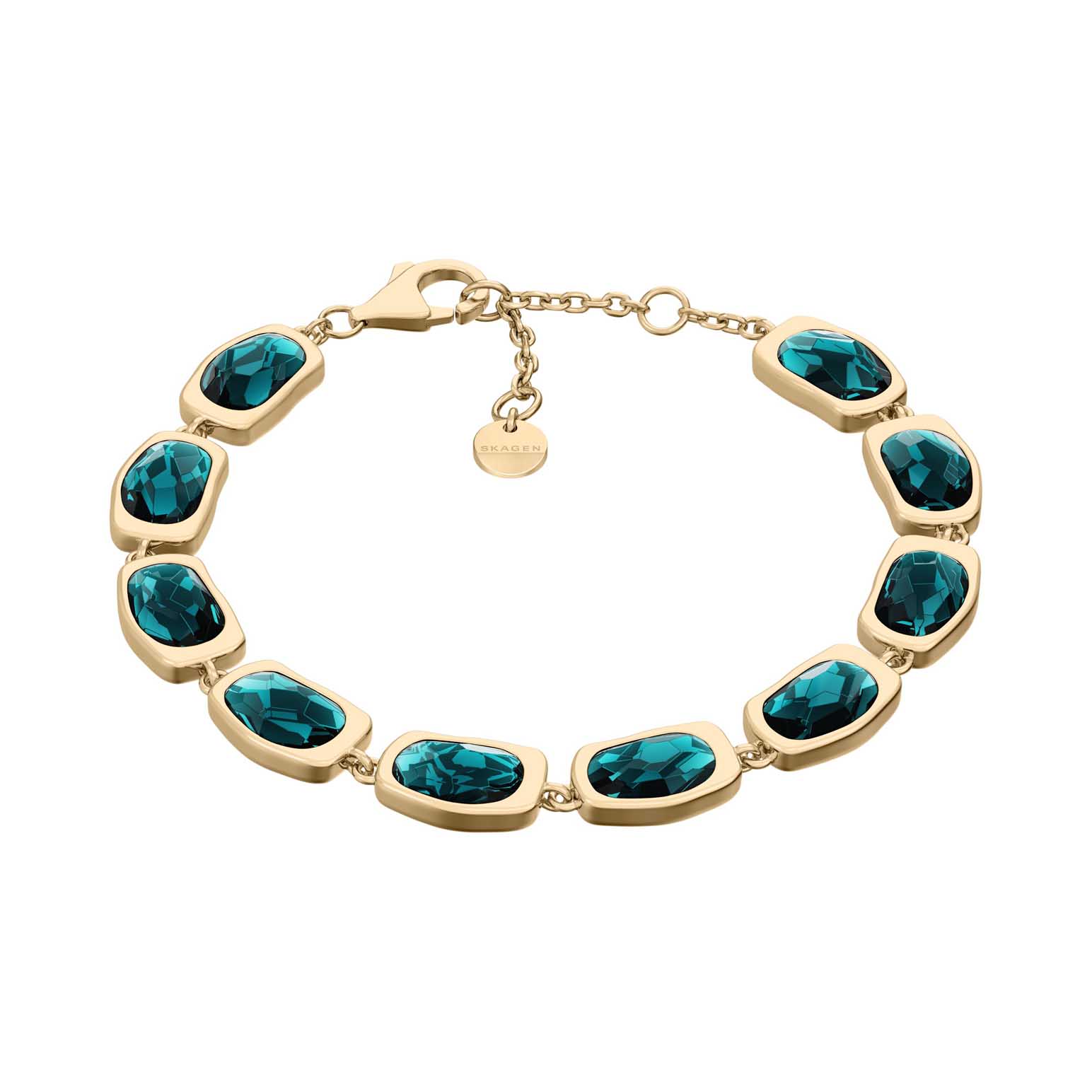 Skagen Sofie Sea Glass Stainless Steel Chain Bracelet