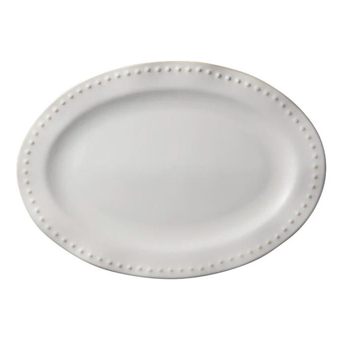 Casa Domani Punto Rim Oval Platter 35x25cm