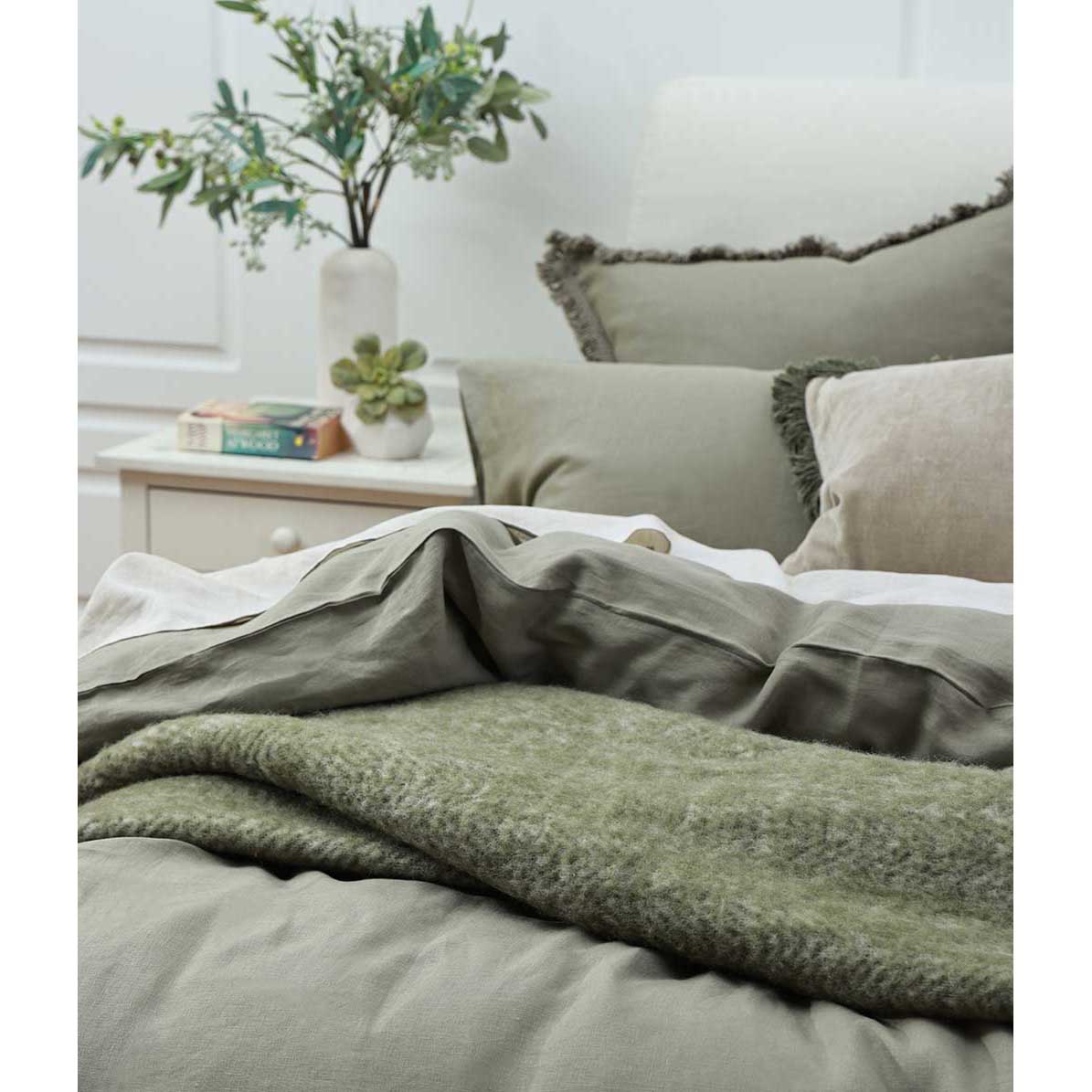 MM Linen Laundered Linen Pillowcover Set Of 2