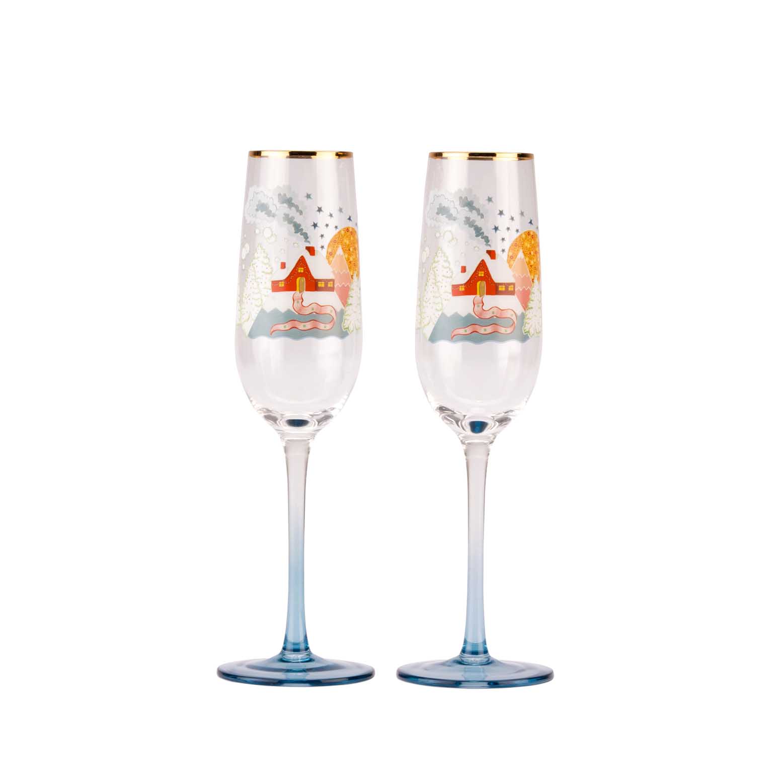 Cath Kidston Xmas Journey Champagne Flute