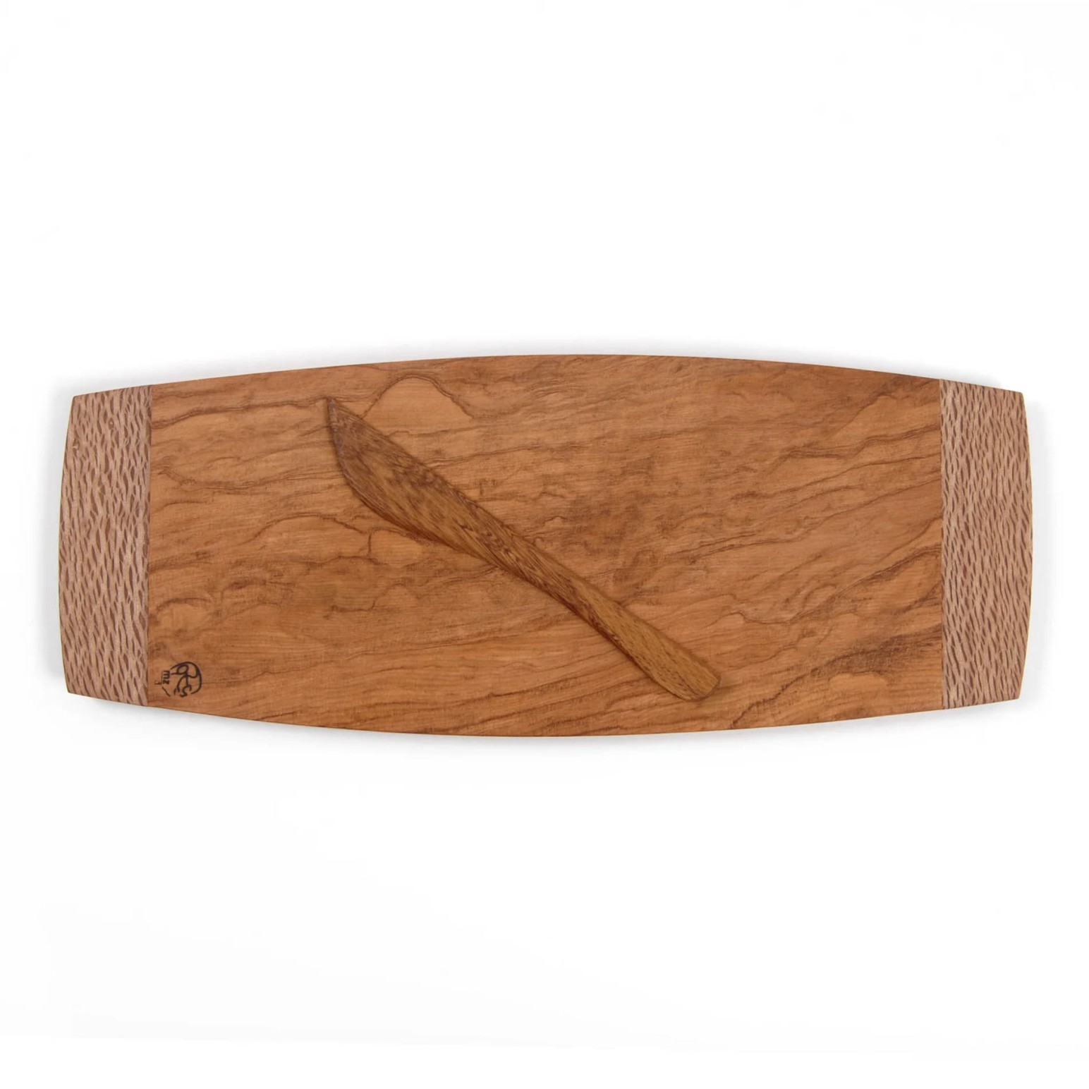 MZ Design Waka Pate Cheese Board With Knife Medium - Rimu