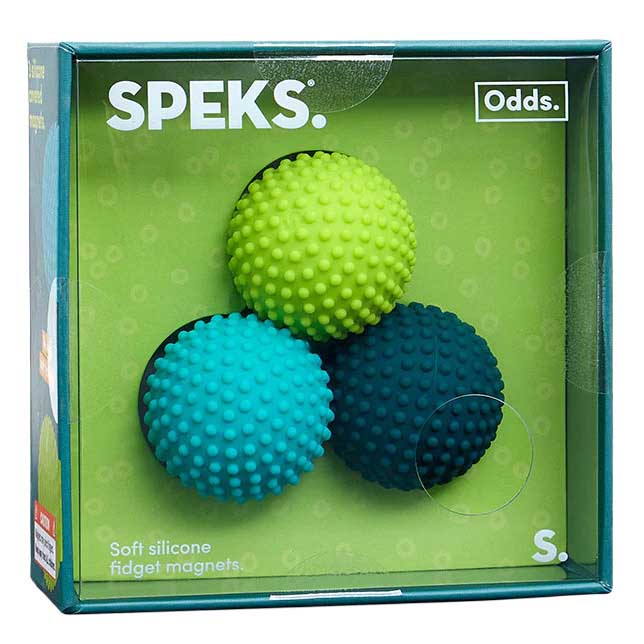 Speks Odds Silicone Magnet Fidget Set of 3 - Green Dots