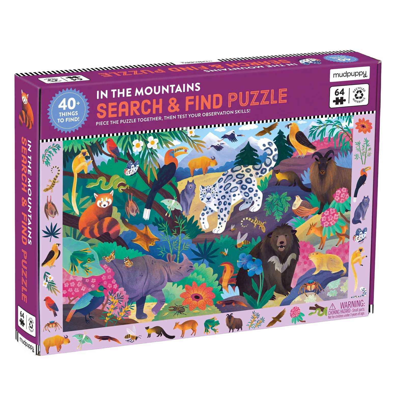 In The Mountains 64 Piece Search & Find Puzzle