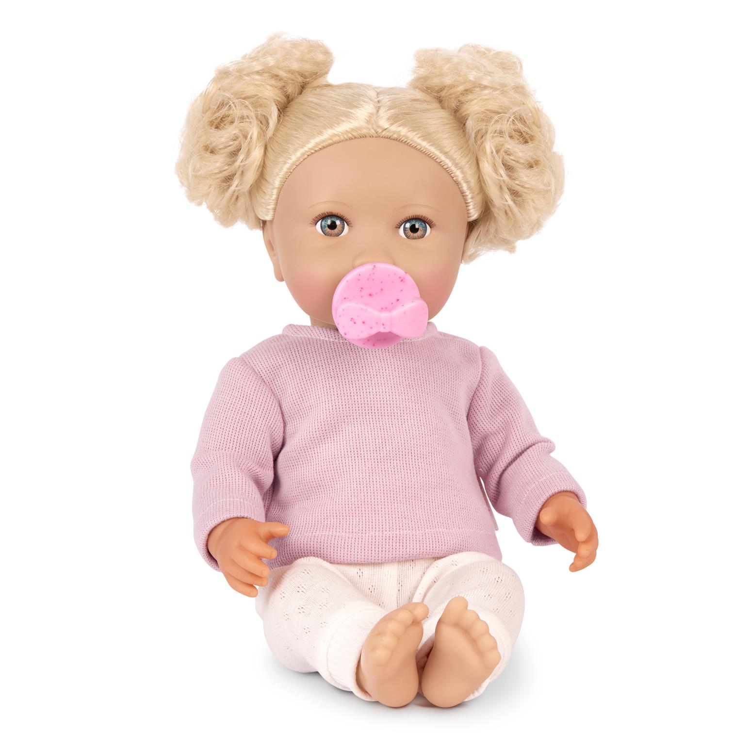 Lullababy 14" Doll W/ Hair & Light Pink Top