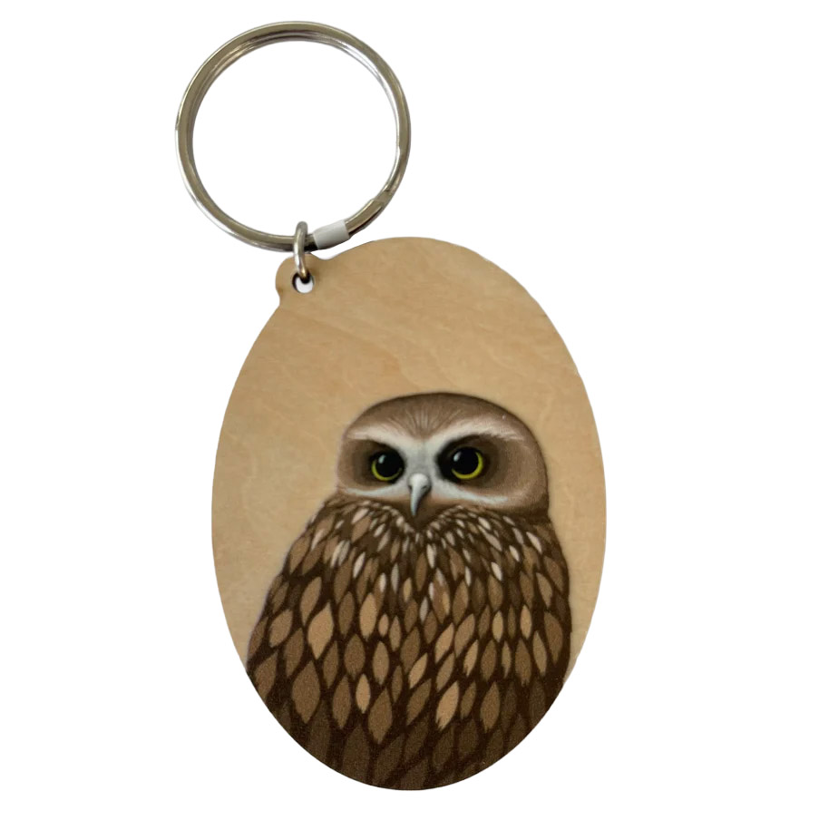 Hansby Design Morepork Keytag