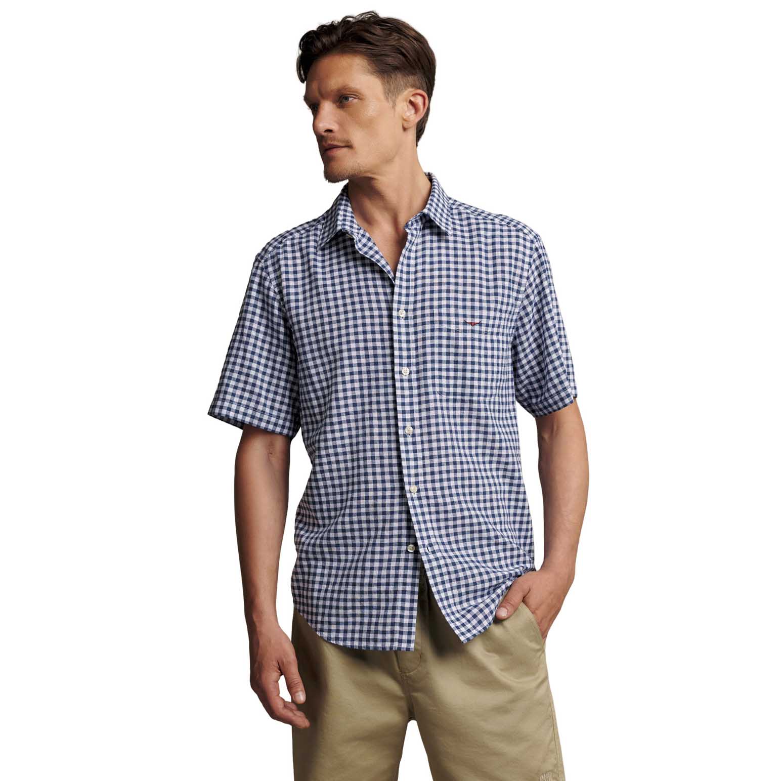 R.M. Williams Johnson Check Ss Shirt