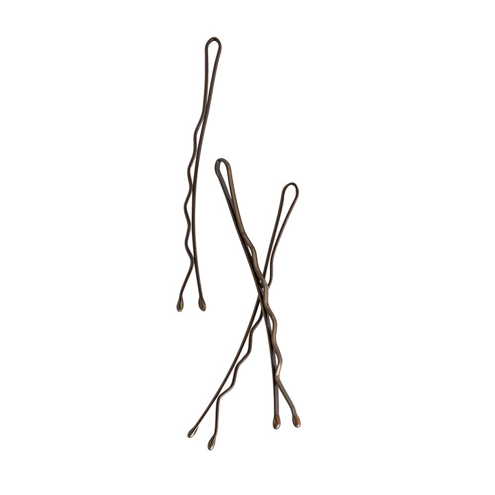 Mae Contour Bobby Pins Brown (60)