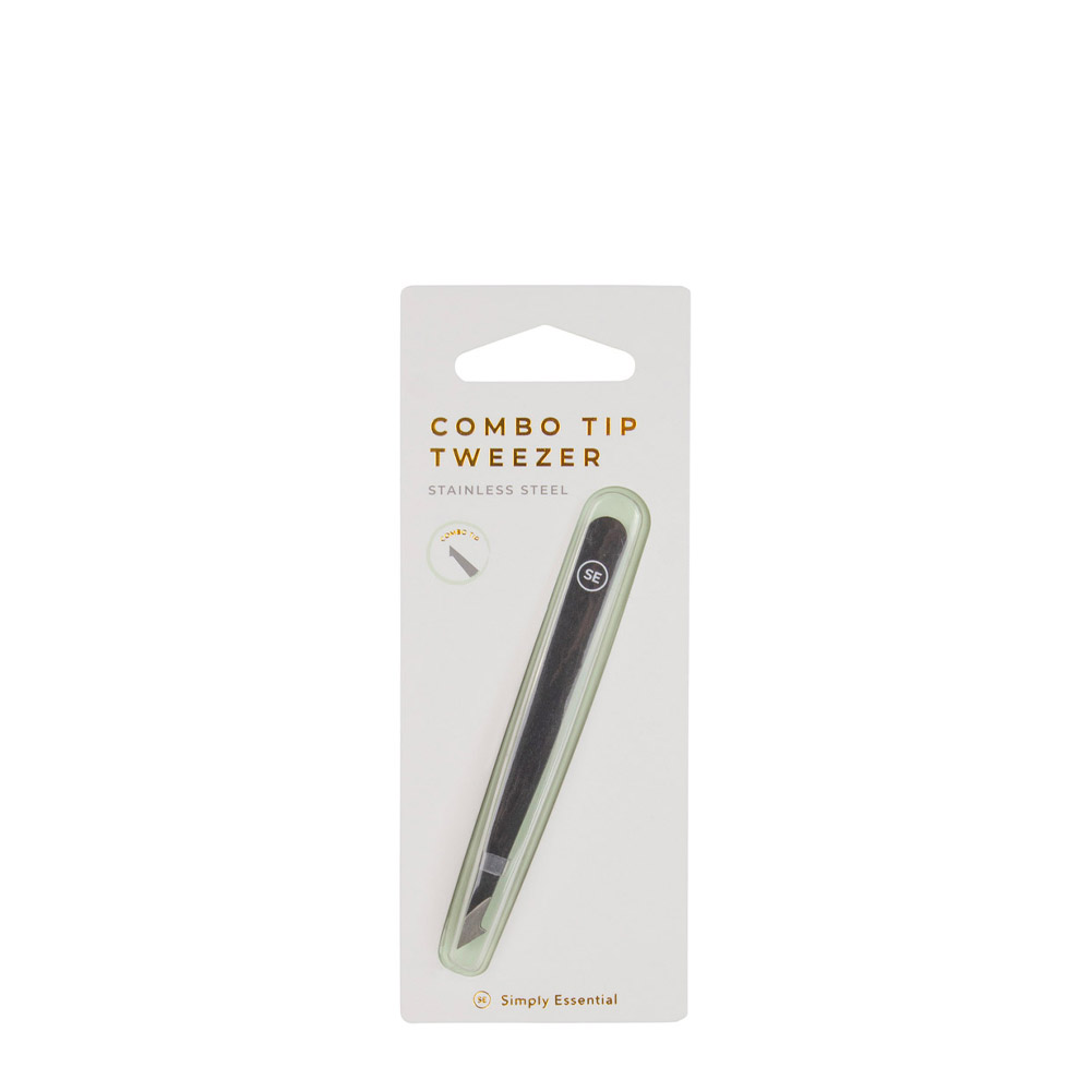 Simply Essential Combo Tip Tweezer - Black