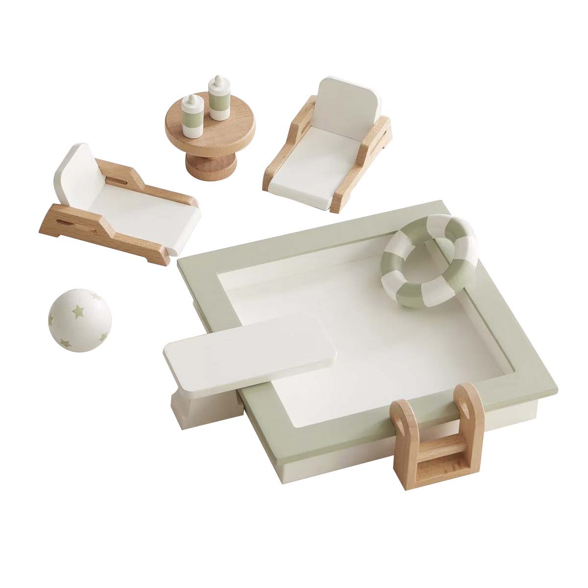 Pottery Barn Kids Dollhouse Pool Set