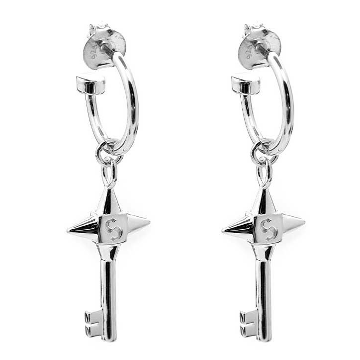 Stolen Girlfriends Club Love Key Anchor Earrings