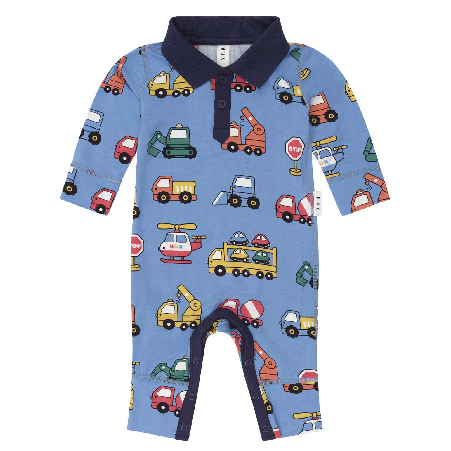 Huxbaby Construction Polo Romper