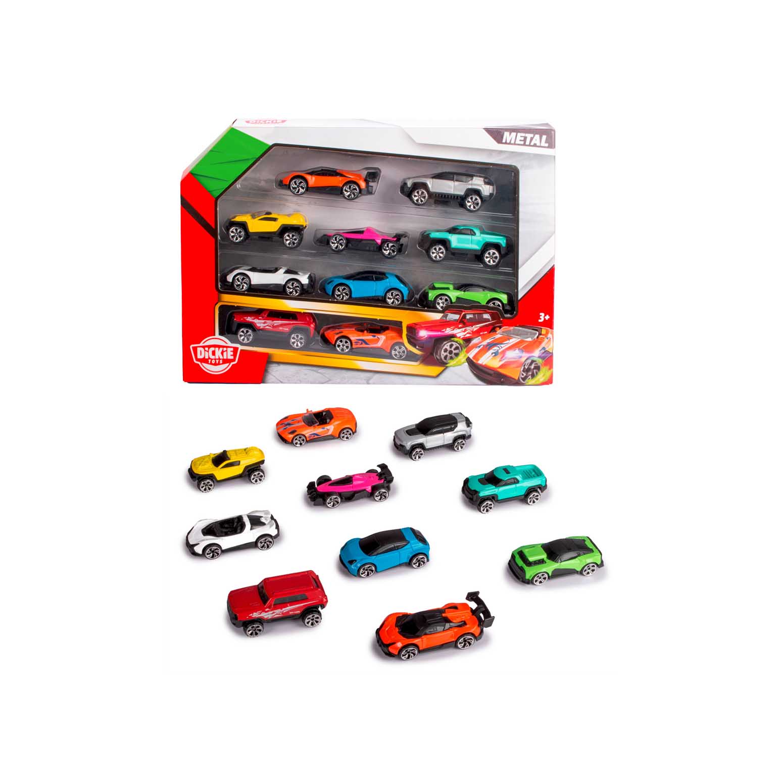Dickie Toys Die-Cast Vehicles 10 Pk