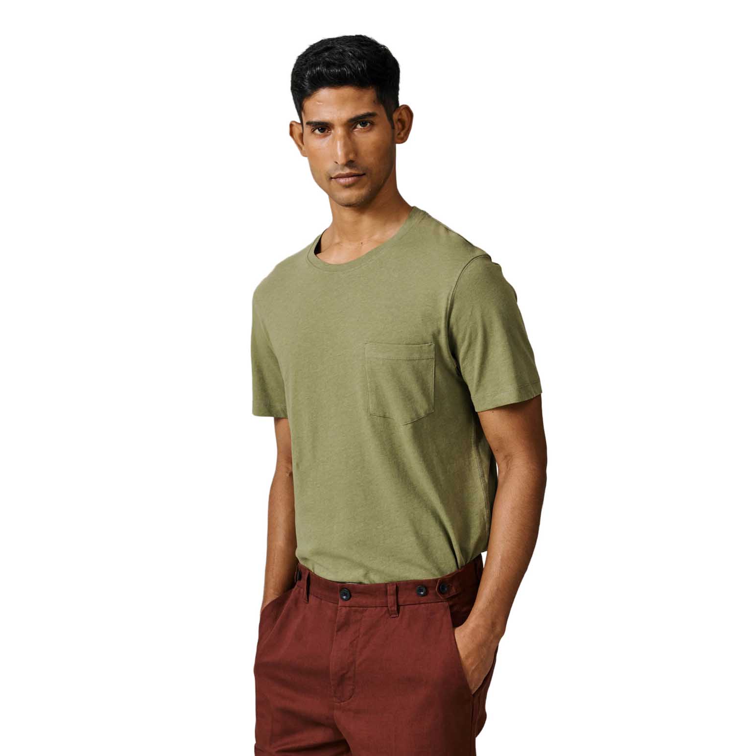 Aubin Aldam Cotton/Linen Tee