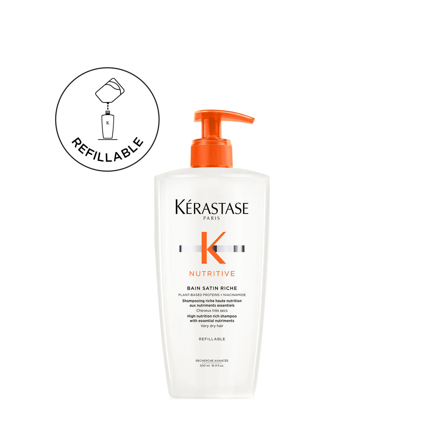 Kérastase Nutritive Bain Satin Riche Shampoo 500ml