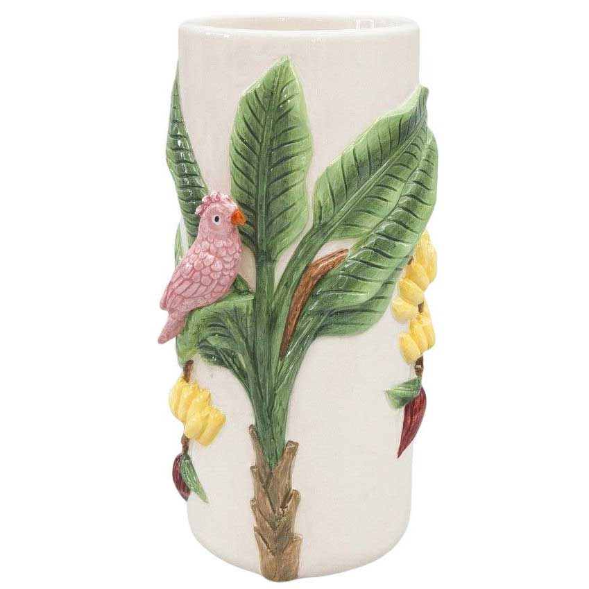 Urban Products Jungle Vase Beige & Green 22cm