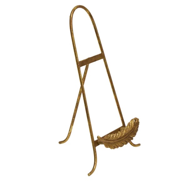 French Country Golden Feather Plate Stand