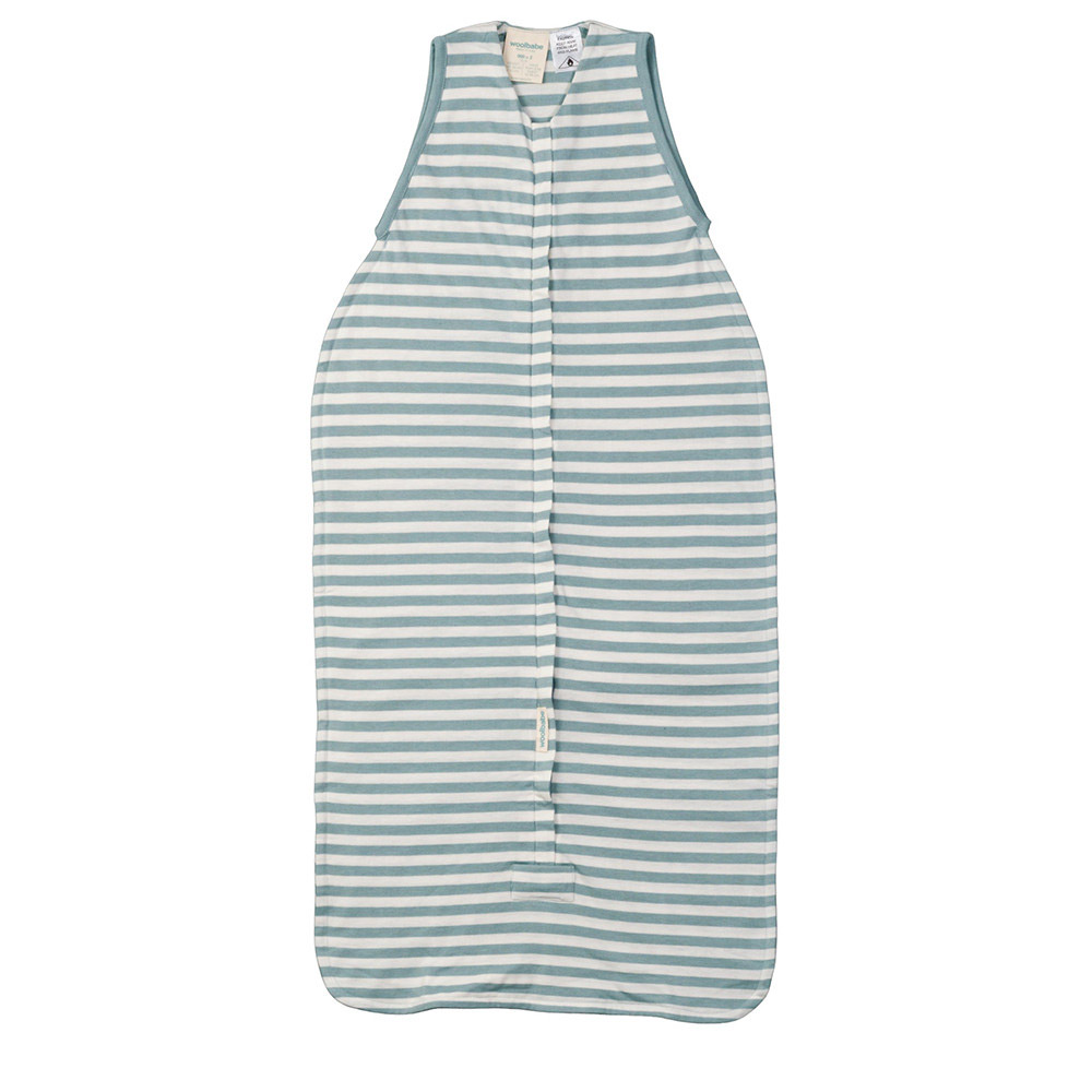Woolbabe 3 Seasons Front Zip Merino/Organic Cotton Sleeping Bag - Tide