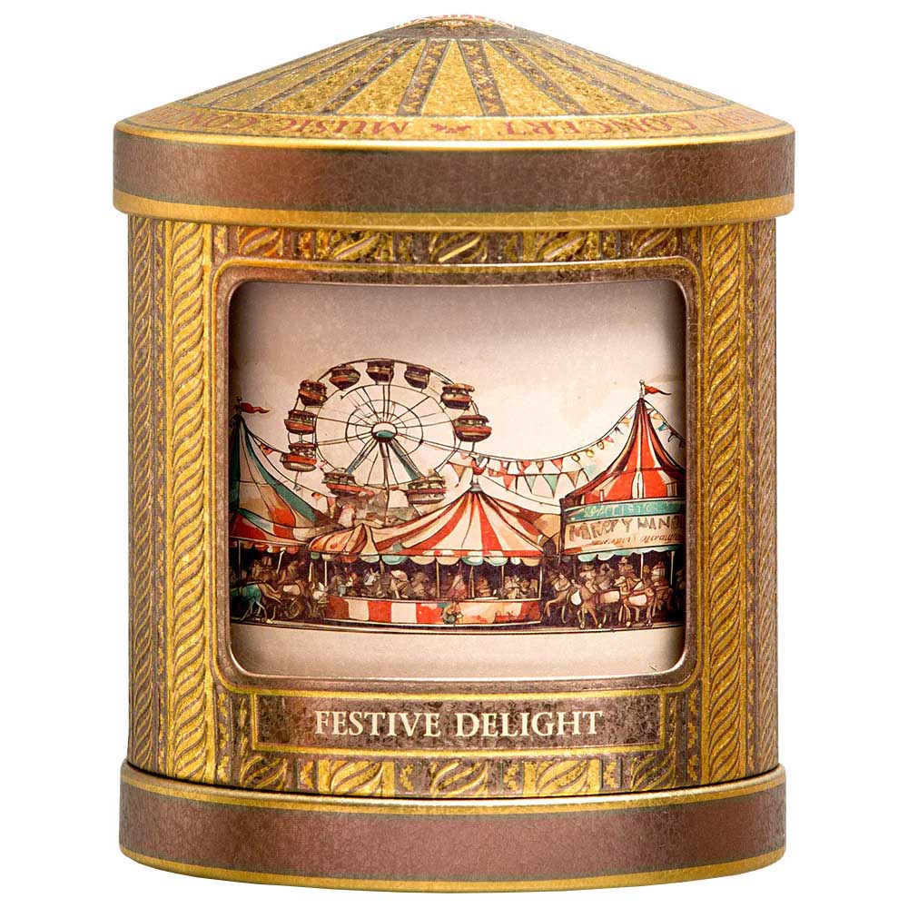 Basilur Music Caddy Golden Festive Delight Tin Loose Leaf Black Tea 75g