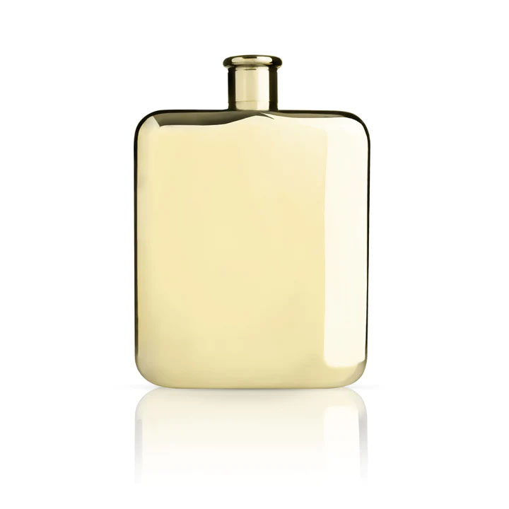 Viski Belmont™ Gold Plated Flask
