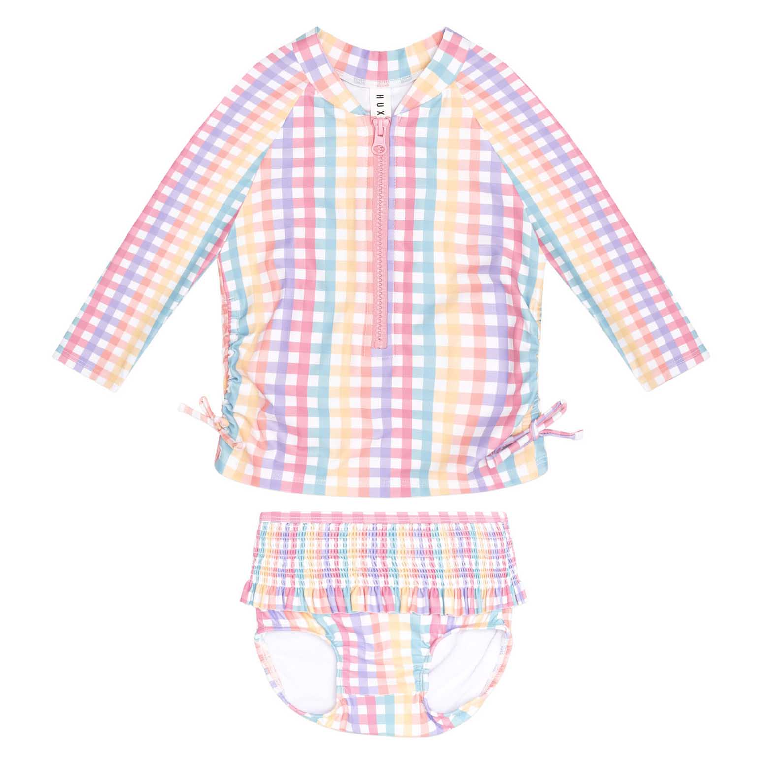 Huxbaby Check 2Pc Swim Set 6M-2Y
