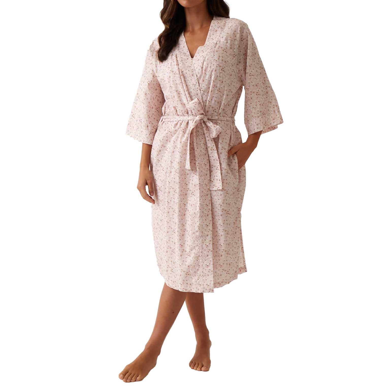 Wallace Cotton Ruby Robe