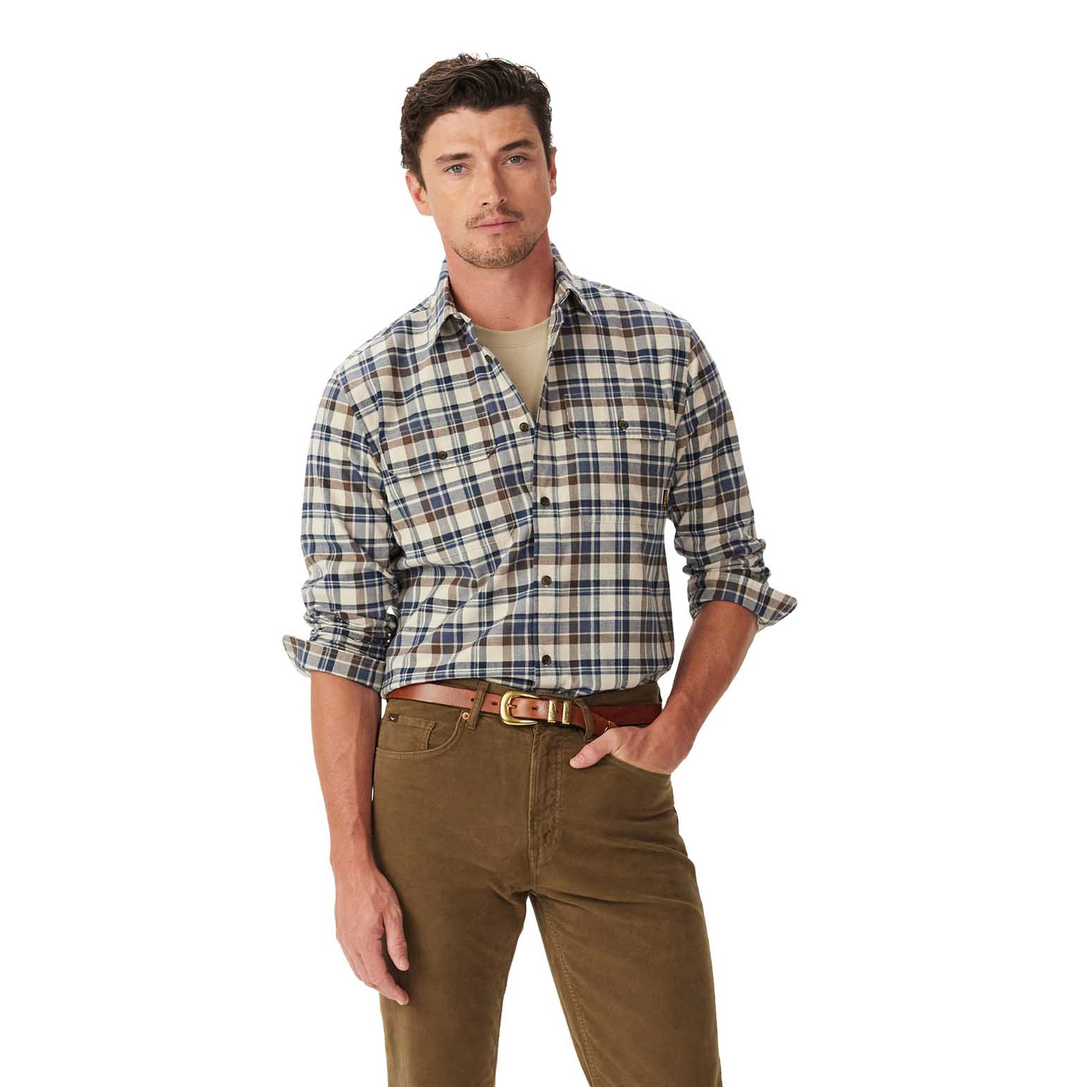 R.M. Williams Orion Brushed Check Shirt