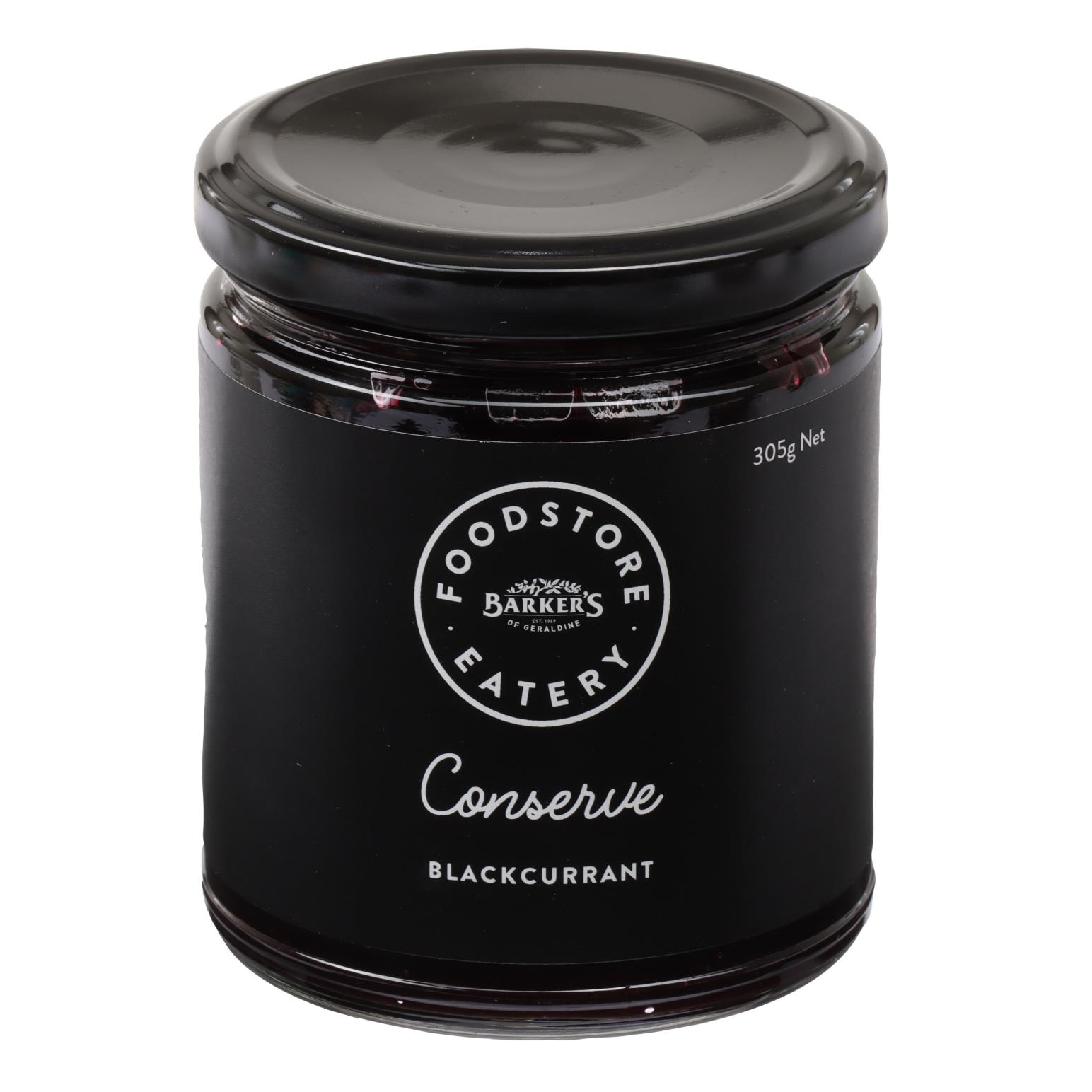Barker's Foodstore Eatery Label Blackcurrant Conserve 305g