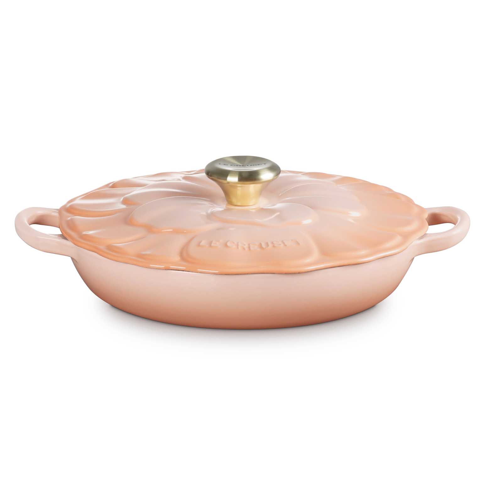 Le Creuset Signature Petal Shallow Casserole 26cm - Peche