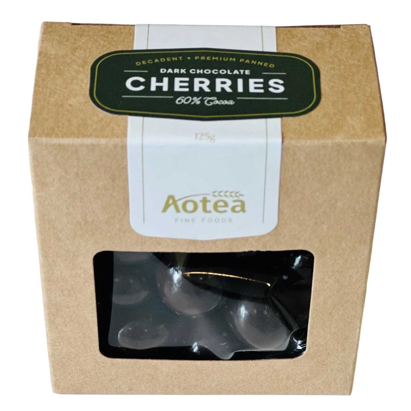 Aotea Fine Foods Dark Chocolate Cherries 125g