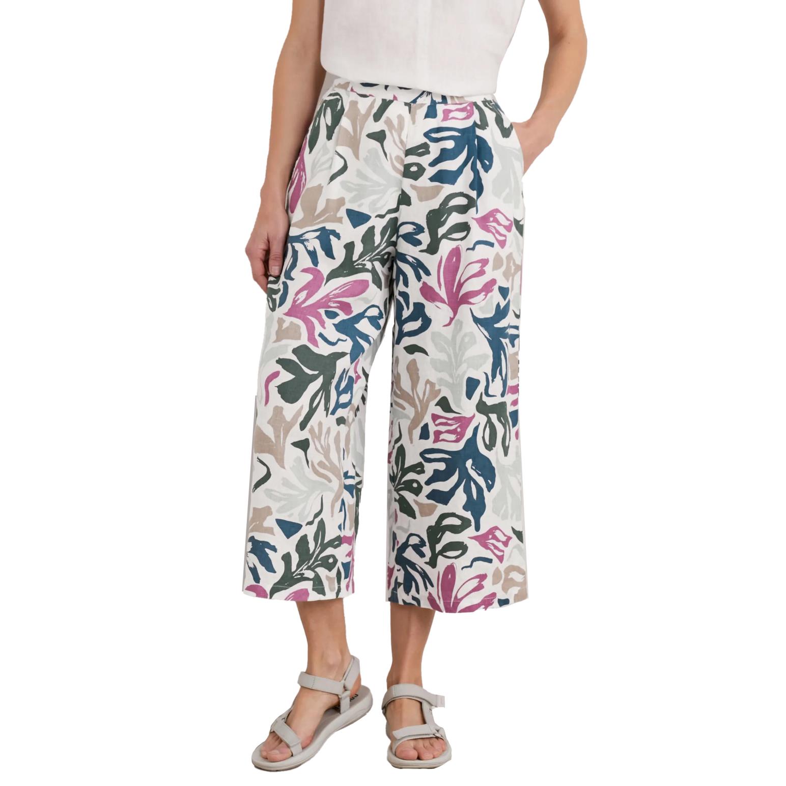 Seasalt Cornwall Peaceful Haven Culottes Sea Frond Chalk