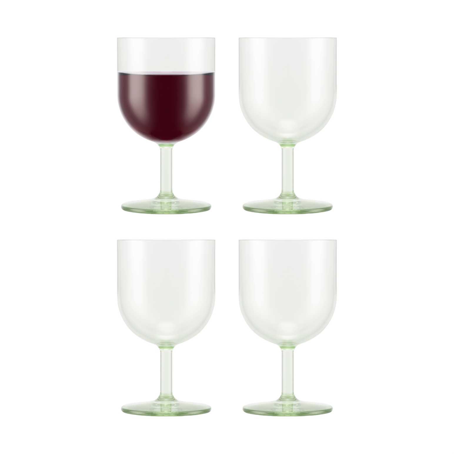 Bodum Oktett 4Pc Durable Red Wine Glass - Pistachio