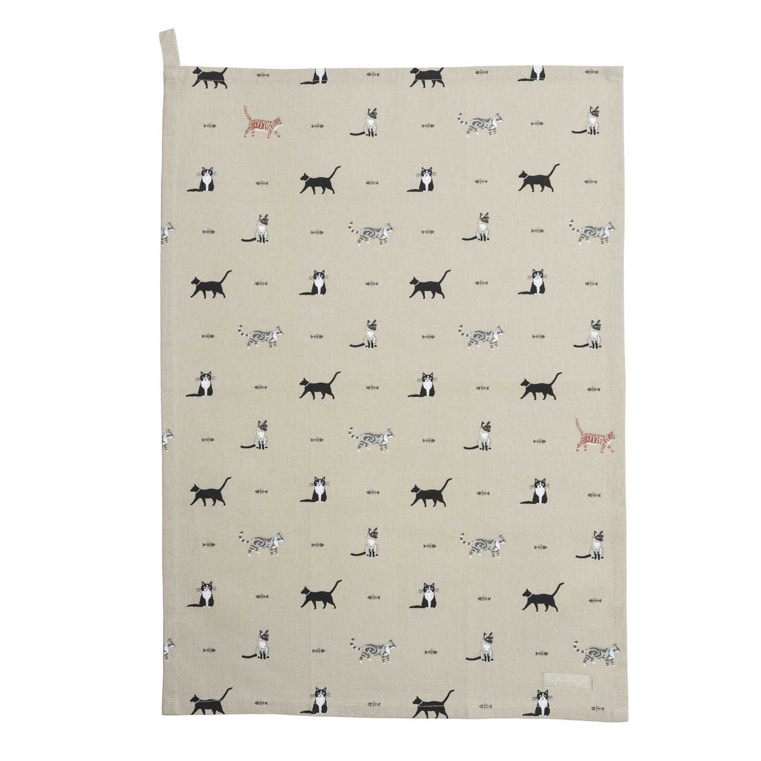 Sophie Allport Tea Towel Purrfect