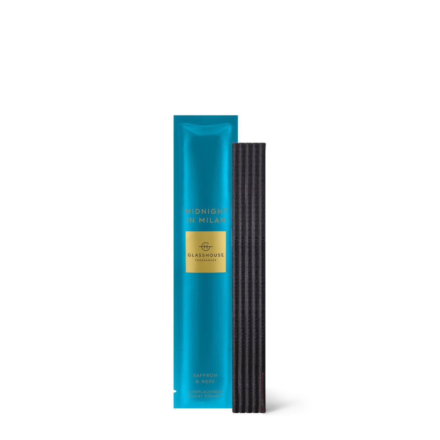 Glasshouse Fragrances Midnight In Milan 5 Replacement Scent Stems