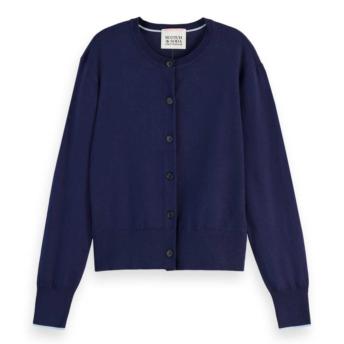 Scotch & Soda Crew Neck Relaxed Cardigan