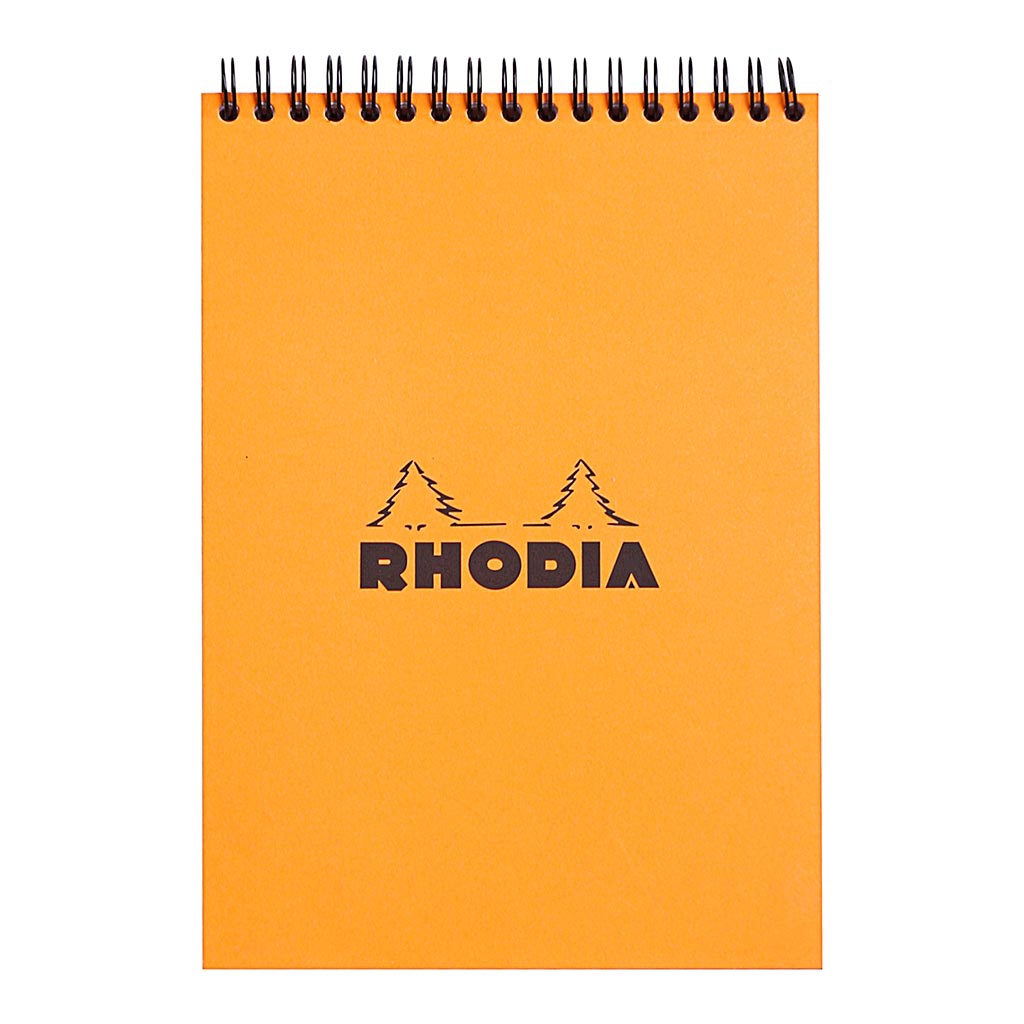 Rhodia Classic Notepad Spiral A5 Lined Orange