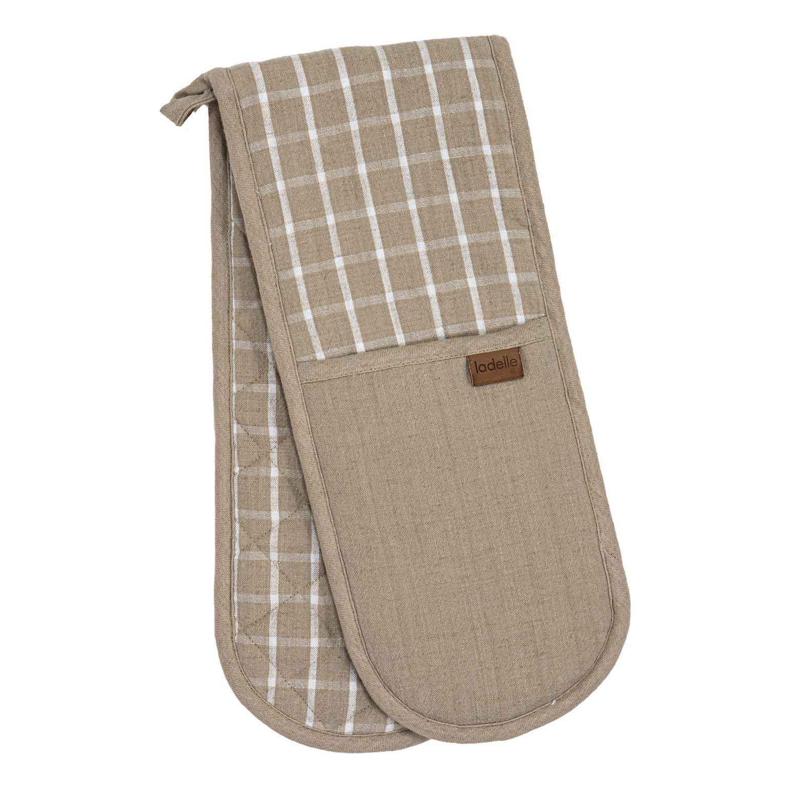 Ladelle Hemingway Taupe Double Oven Mitt
