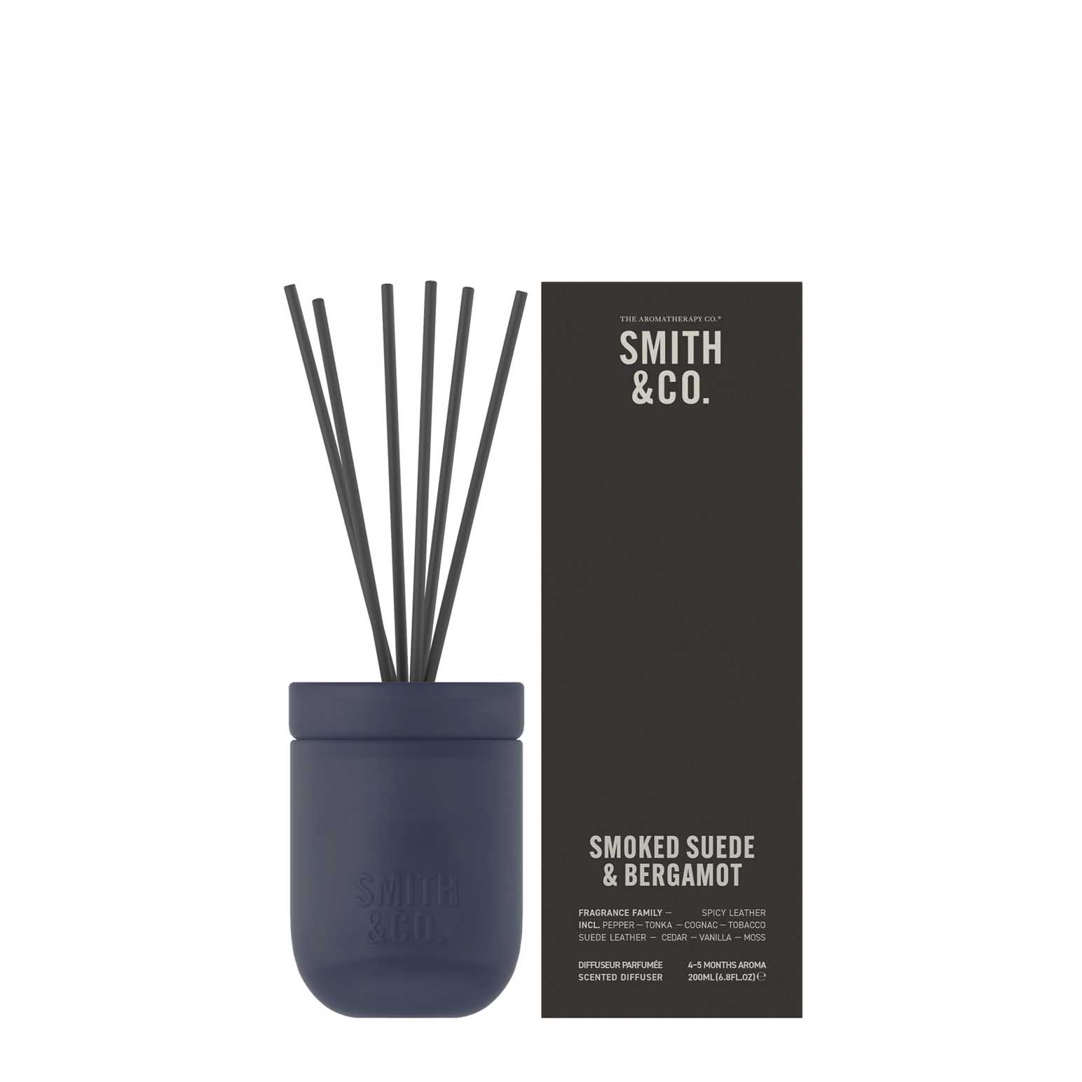 Smith & Co. Diffuser 200ml - Smoked Suede & Bergamot