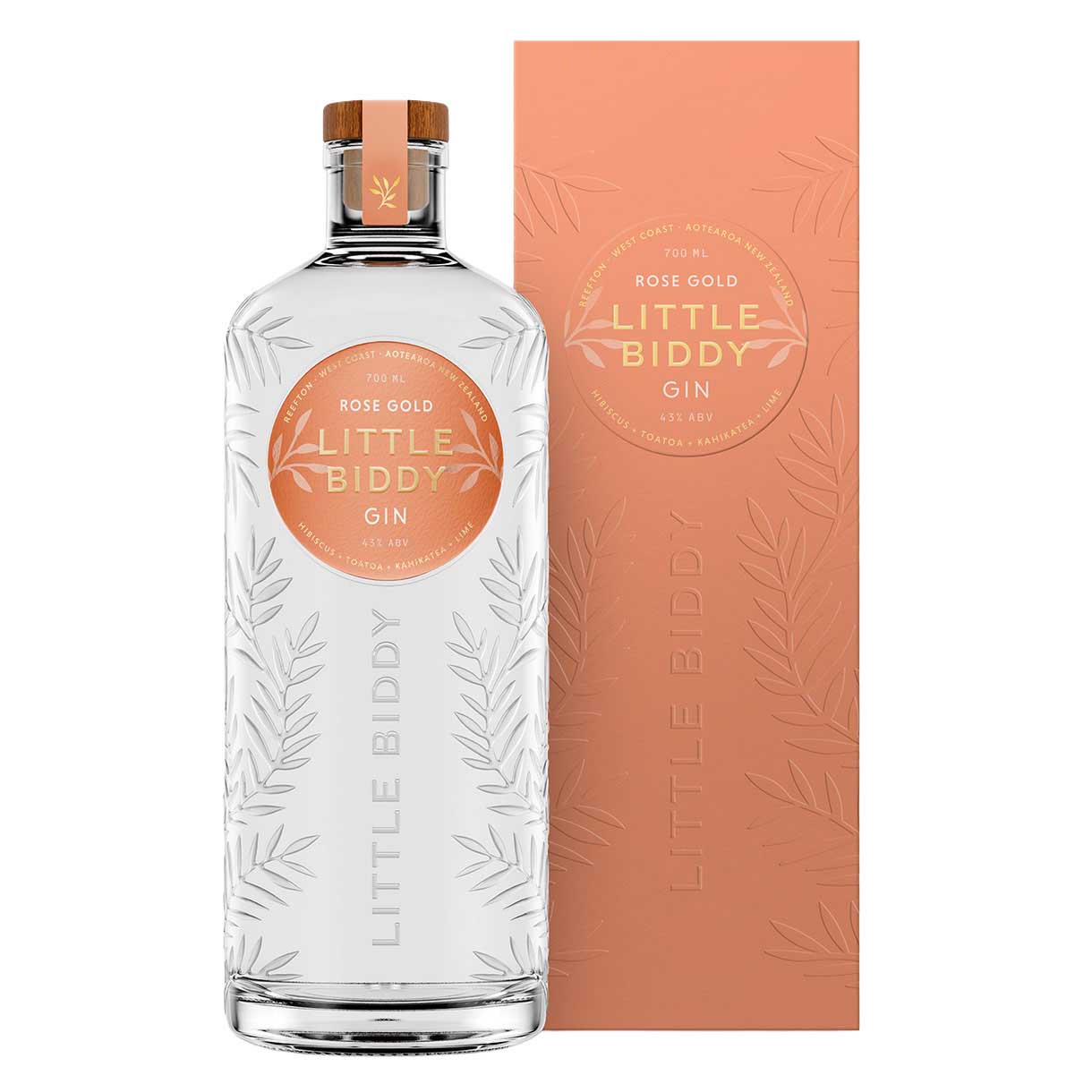 Little Biddy Rose Gold Gin Gift Boxed 700ml 40%