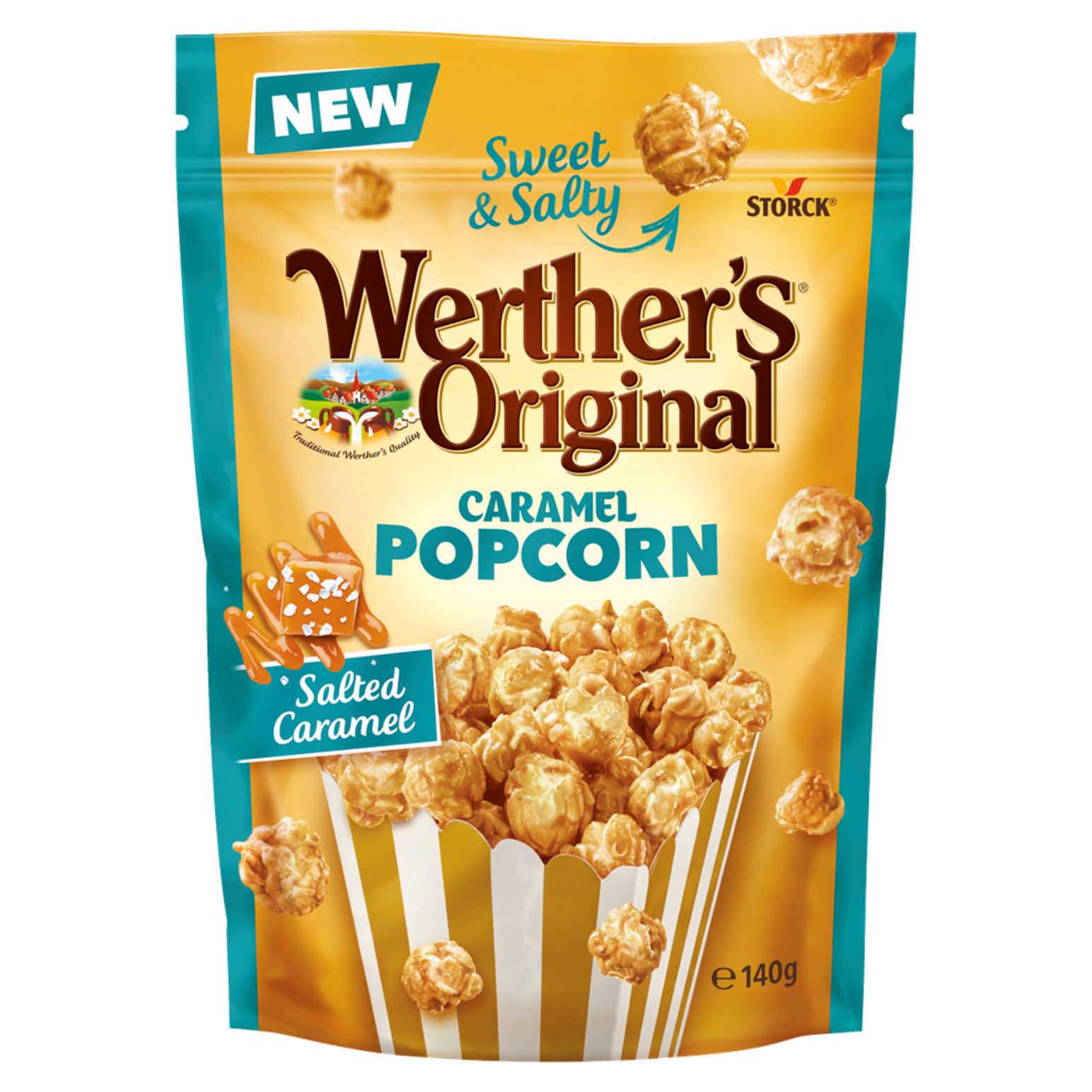 Werthers Salted Caramel Popcorn 140g
