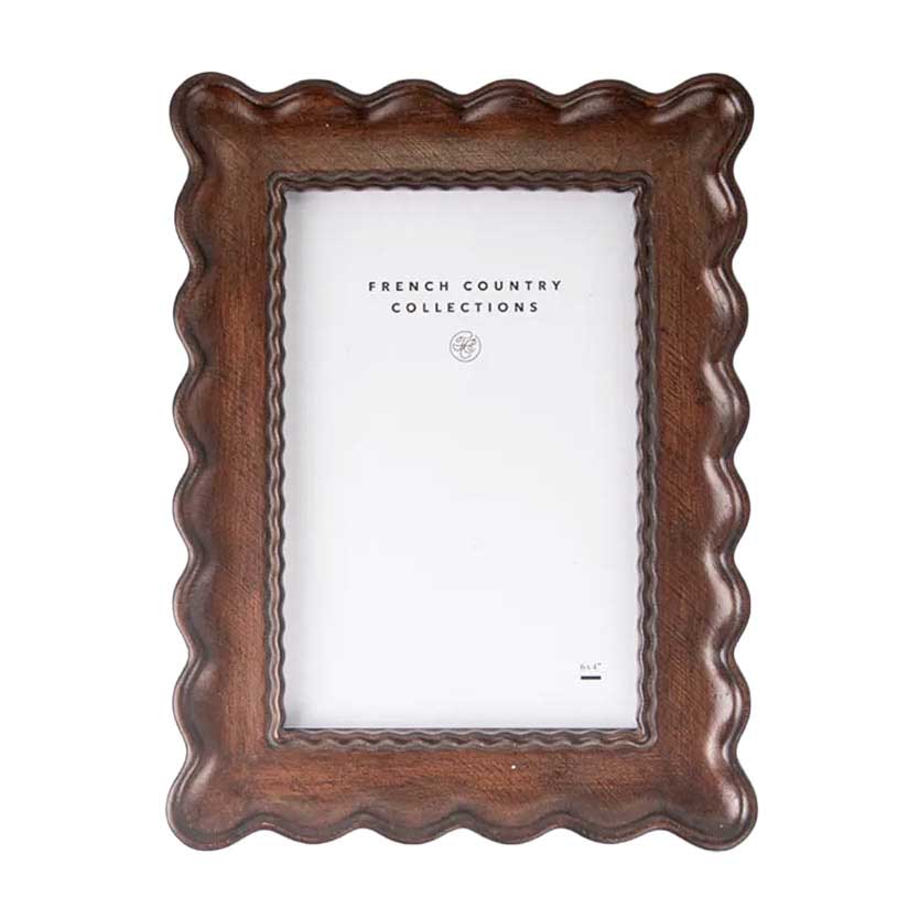French Country Chestnut Wavy Photoframe 4x6
