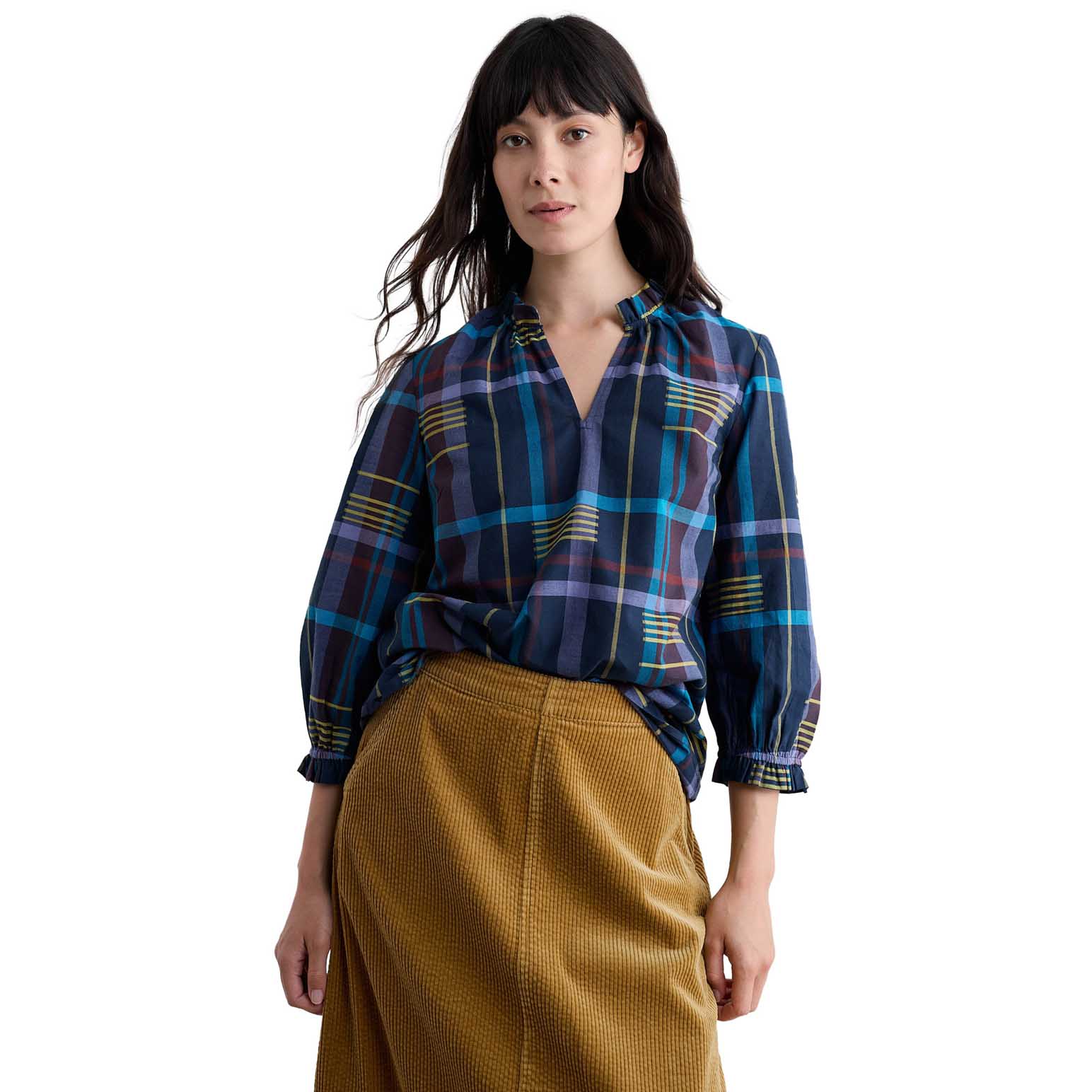 Seasalt Cornwall Aggie Top Cherry Tree Teal