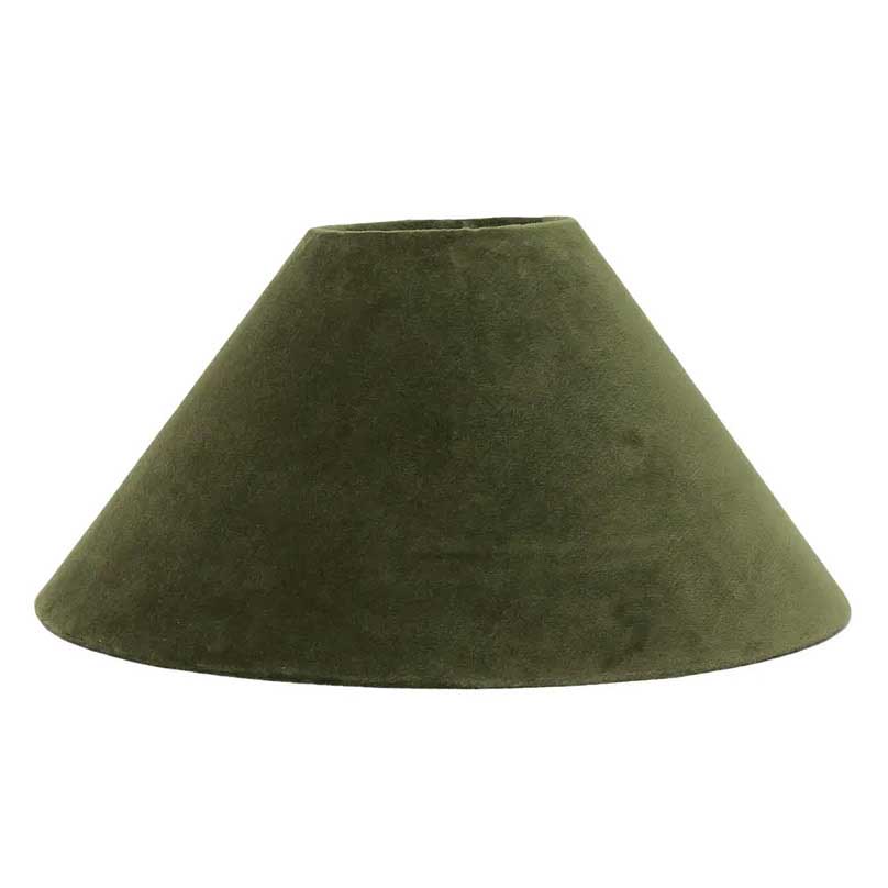 French Country Coolie Velvet Shade Olive 35cm