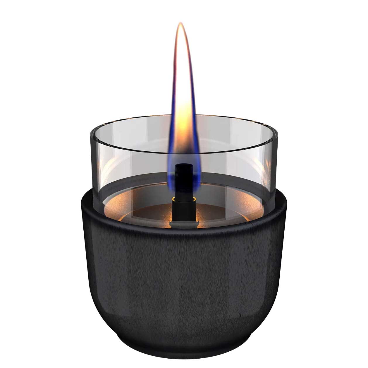 Tenderflame Violet 8 Candle Reactive Glaze Black