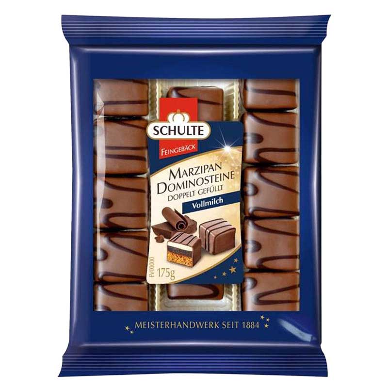 Schulte Milk Chocolate Dominoes Persipan 175g