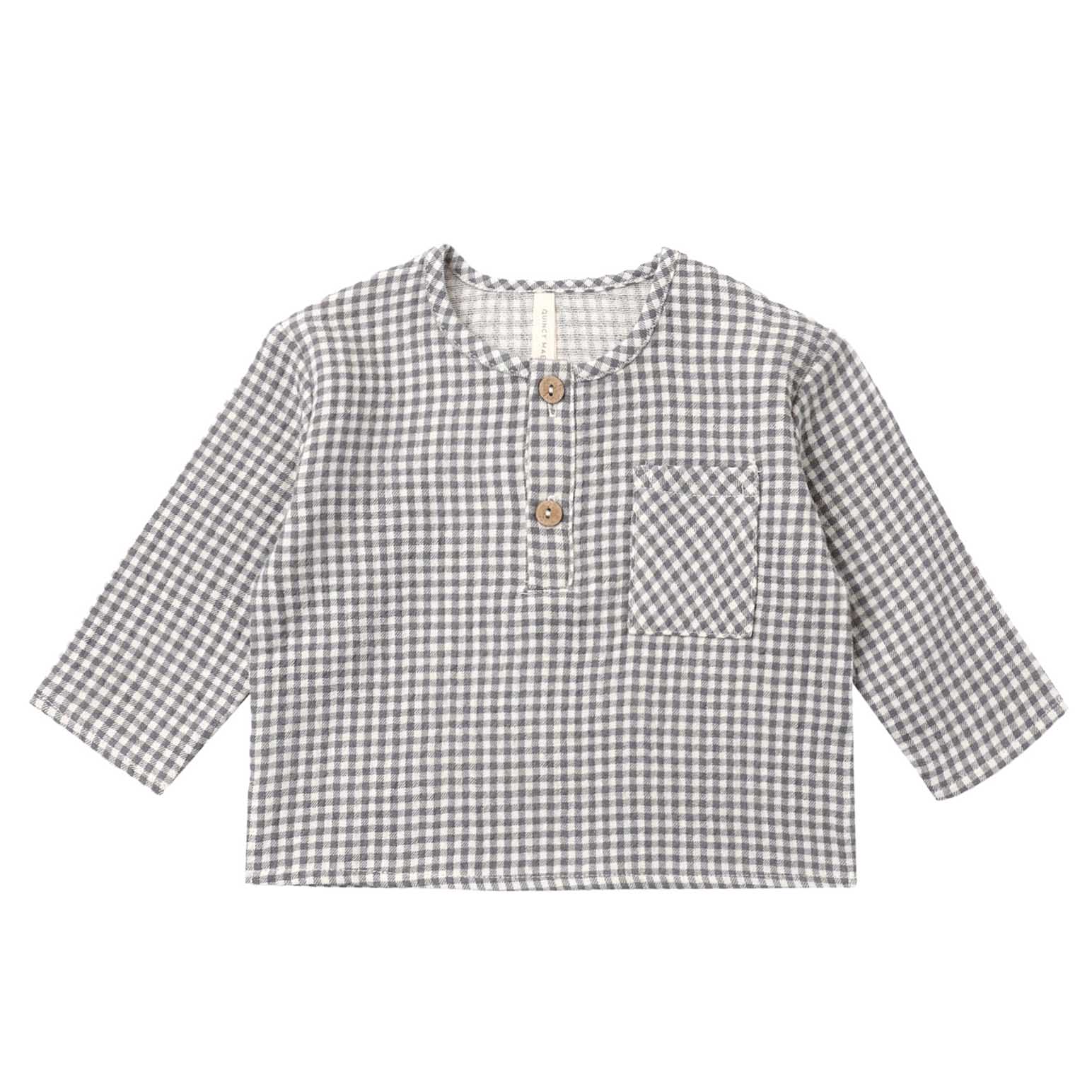 Quincy Mae Rory Shirt Gingham 2-5Y