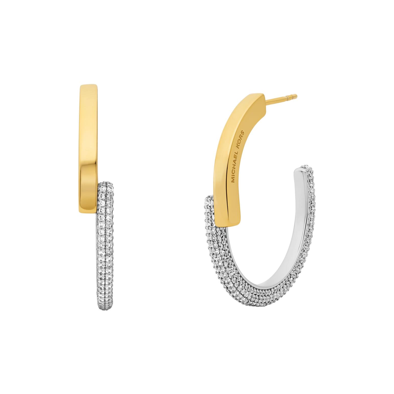 Michael Kors 14K Gold-Plated Sterling Silver Hoop Earrings