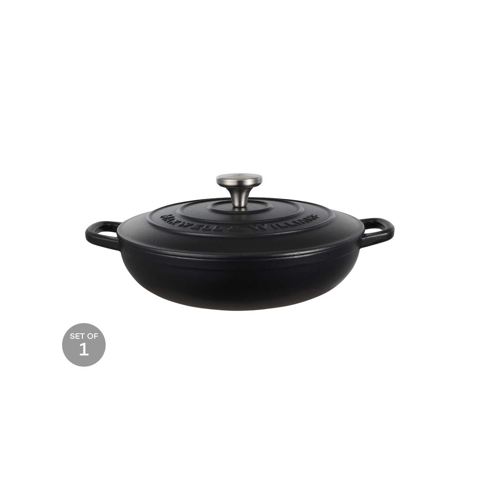 Maxwell & Williams Cast Iron Braiser Black 27cm / 3.3L Gift Boxed