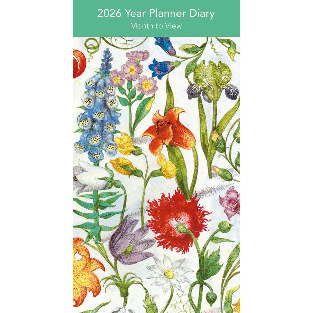 Museums & Galleries Floral Manuscript 2026 Year Planner